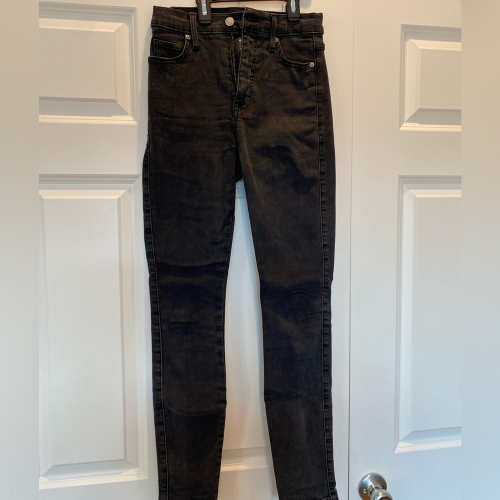 Lucky Brand Women's Washed Black Skinny Jeans
